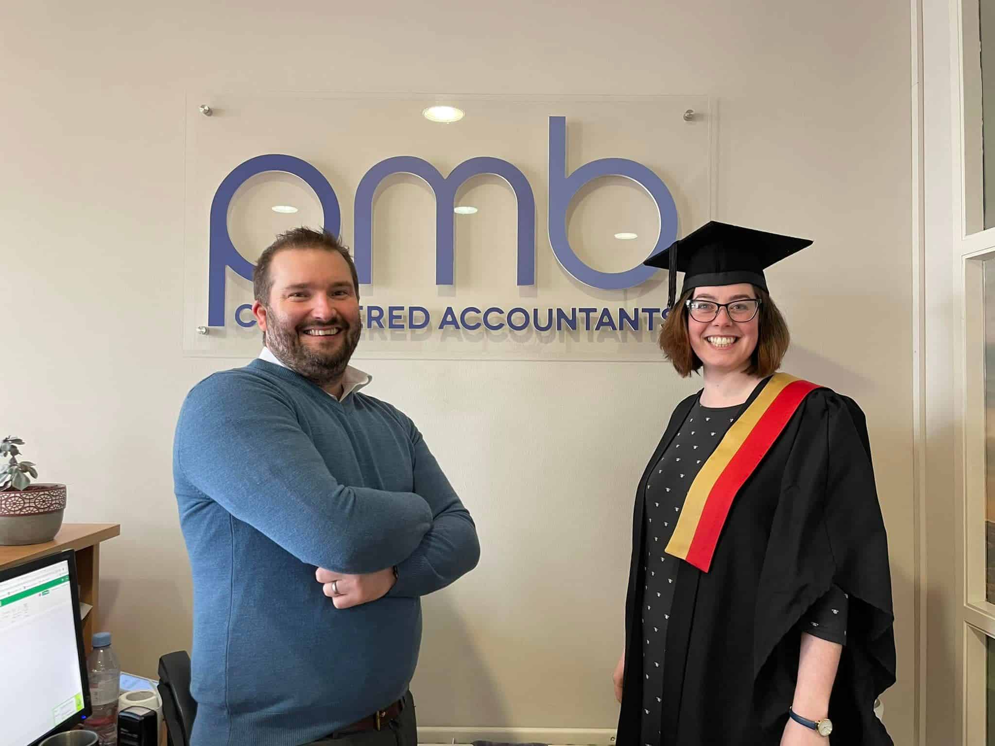 Two PMB Accountants team members in the Comber office